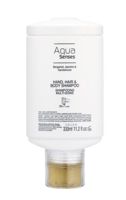 Диспенсер настенный 3в1 "Aqua Senses",Press+Wash (шампунь, гель, мыло) 330 мл