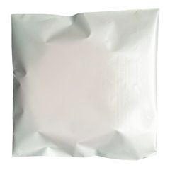 Мочалка для душа в белой полиэтиленовой упаковке