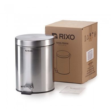 Відро для сміття з педаллю 5 л Rixo Solido PB205S