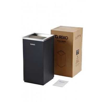 Кошик для сміття з поворотною кришкою 56/24 л Rixo Solido WB056BL