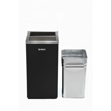 Кошик для сміття з поворотною кришкою 56/24 л Rixo Solido WB056BL