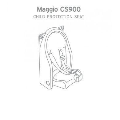 Дитяче захисне крісло Rixo Maggio CS900
