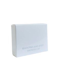 Шапочка для душу "White" в картонній упаковці