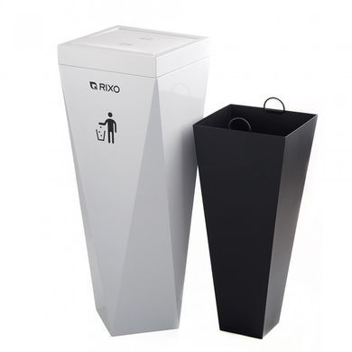 Кошик для сміття з поворотною кришкою 60 л Rixo Solido WB060W