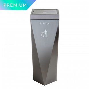 Кошик для сміття з поворотною кришкою 60 л Rixo Solido WB060G