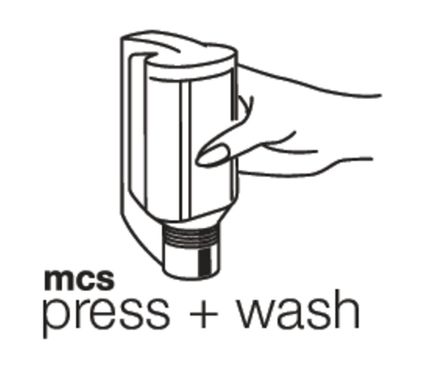 Диспенсер настінний 3в1 "Aqua Senses" Press+Wash (шампунь, гель, мило) 330 мл